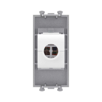 Розетка компьютерная 1мод. Avanti "Закаленная сталь" RJ45 кат.5E без шторок модульная механизм DKC 4404661 ТехноИмпульс