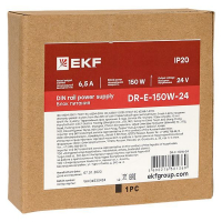 Блок питания на DIN-рейку 150Вт Uвх ~ 220В AC Uвых - 24В DC постоянного тока EKF DR-E-150W-24 ТехноИмпульс