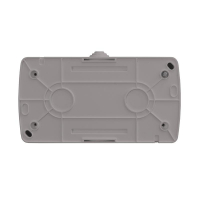 Розетка 2-м ОП Клио 16А IP54 с заземл. с прозр. крышкой сер. UNIVersal К2232-Gr ТехноИмпульс