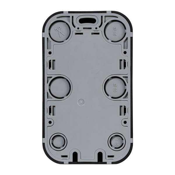 Розетка 2-м ОП Quteo 16А IP20 250В 2х2P+E с заземл. без защ. шторок черн. матов. IEK 782470 ТехноИмпульс