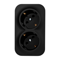 Розетка 2-м ОП Quteo 16А IP20 250В 2х2P+E с заземл. без защ. шторок черн. матов. IEK 782470 ТехноИмпульс