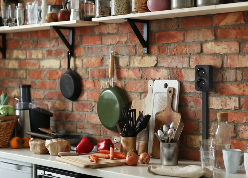 Розетка 2-м ОП Quteo 16А IP20 250В 2х2P+E с заземл. без защ. шторок черн. матов. IEK 782470 ТехноИмпульс