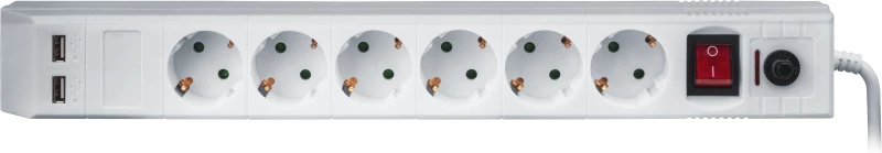 Удлинитель с сетевым фильтром 6х1.8м с заземл. 16А IP20 71 864 NSP-USB-06-180-ESC-3х1 3х1 Navigator 71864 ТехноИмпульс