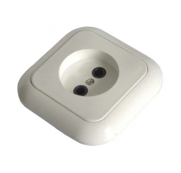 Розетка 1-м СП 16А IP20 без заземл. бел. БЕЛТИЗ РС 16-006 ТехноИмпульс