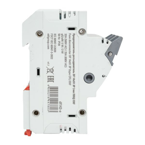 Предохранитель-разъединитель DF 14х51 3п (тип ПВЦ) EKF df143-e ТехноИмпульс