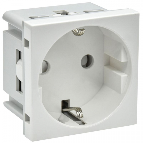 Розетка PRIMER с заземл. защ. шторки винт. зажим РКС-20-30-П-К бел. IEK PR-KK40D-RSZH-2-2-K01 ТехноИмпульс