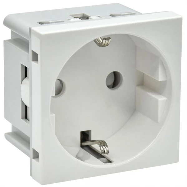 Розетка PRIMER с заземл. защ. шторки винт. зажим РКС-20-30-П-К бел. IEK PR-KK40D-RSZH-2-2-K01 ТехноИмпульс