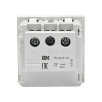 Розетка PRIMER с заземл. защ. шторки винт. зажим РКС-20-30-П-К бел. IEK PR-KK40D-RSZH-2-2-K01 ТехноИмпульс