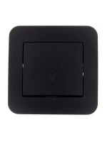 Кнопка звонка 1-кл.СП ASTI 10А IP20 в сборе черн. бархат LEZARD 7081-4242-103 ТехноИмпульс