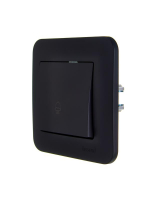 Кнопка звонка 1-кл.СП ASTI 10А IP20 в сборе черн. бархат LEZARD 7081-4242-103 ТехноИмпульс