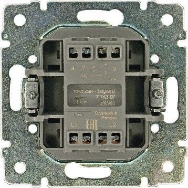 Переключатель перекрестный 1-кл. СП Valena 10А IP31 механизм сл. кость (DIY-упак.) IEK 695608 ТехноИмпульс