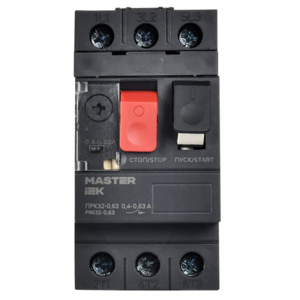 Пускатель ПРК32-0.63 In0.63А Ir0.4-0.63 Ue 660В KARAT IEK DMS11-C63 ТехноИмпульс