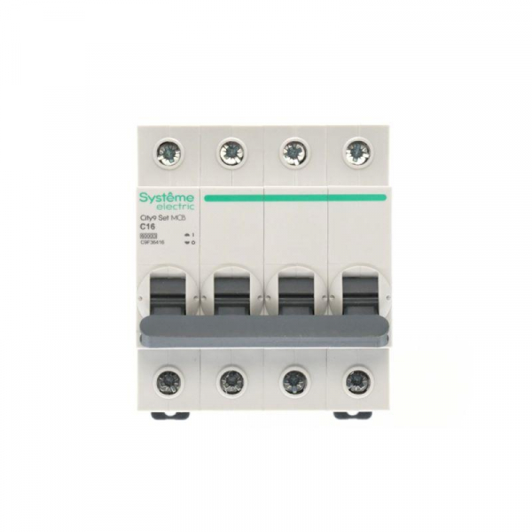 Выключатель автоматический 4п City9 Set (АВ) С 16А 6кА 400В SE C9F36416 ТехноИмпульс