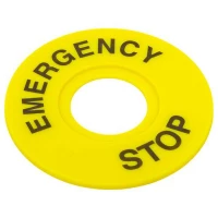 Табличка для кнопок 22мм "EMERGENCY STOP" EKF scep-es ТехноИмпульс