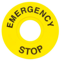 Табличка для кнопок 22мм "EMERGENCY STOP" EKF scep-es ТехноИмпульс
