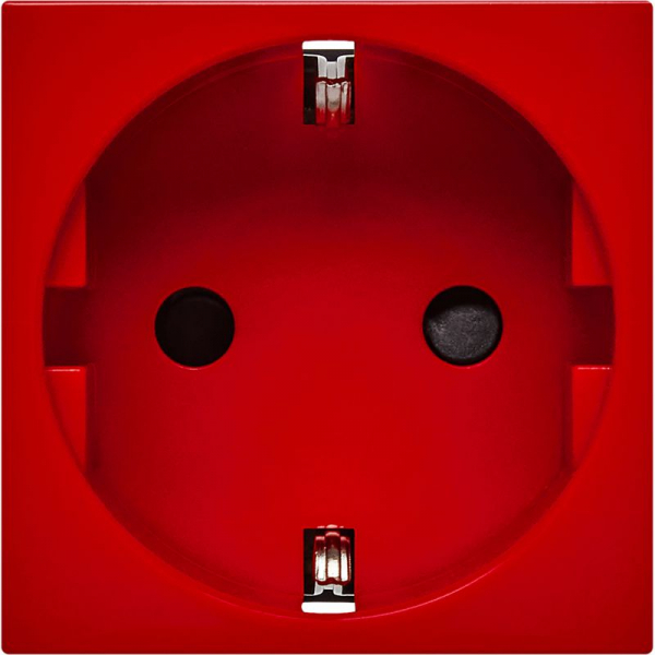 Розетка 2мод. 16А 250В 90град. с заземл. защ. шторки винт. зажимы красн. ИЭК Leg 4525047 ТехноИмпульс