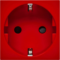 Розетка 2мод. 16А 250В 90град. с заземл. защ. шторки винт. зажимы красн. ИЭК Leg 4525047 ТехноИмпульс