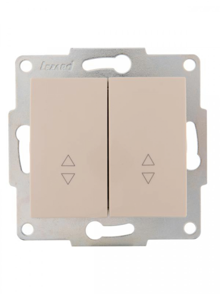 Переключатель проходной 2-кл. 1п СП Karina 10А IP20 механизм крем. LEZARD 707-0388-106 ТехноИмпульс