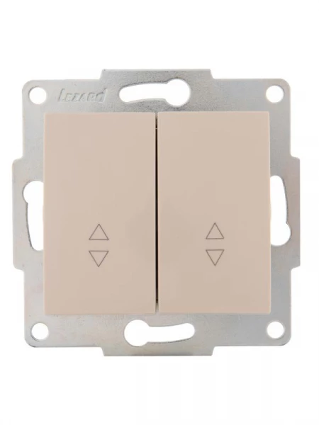 Переключатель проходной 2-кл. 1п СП Karina 10А IP20 механизм крем. LEZARD 707-0388-106 ТехноИмпульс