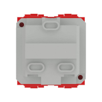 Розетка 1-м СП 2мод. Brava 16А IP20 с заземл. защ. шторки красн. DKC 76482R ТехноИмпульс