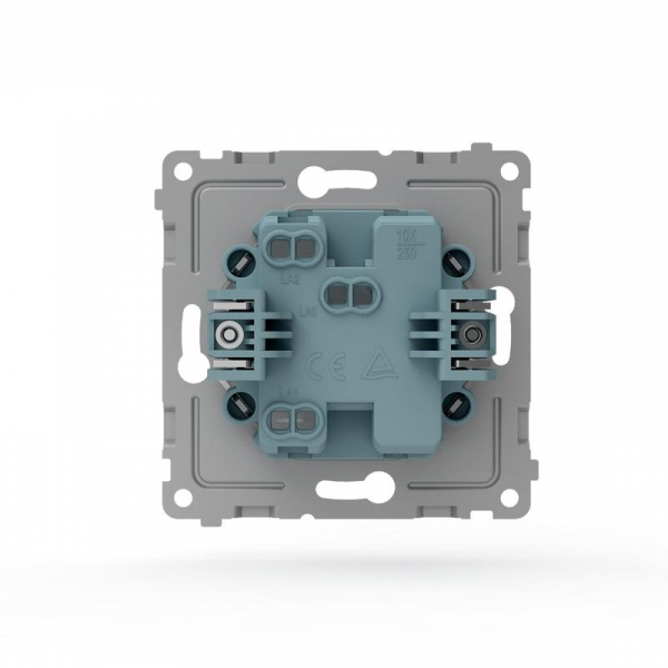 Переключатель 1-кл. СП Pixel IP44 механизм бел. TOKOV ELECTRIC TKE-PX-P1-C01-IP44 ТехноИмпульс