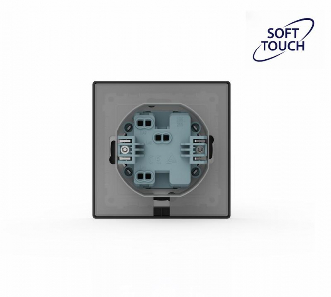 Переключатель 1-кл. СП Pixel IP44 механизм карбон TOKOV ELECTRIC TKE-PX-P1-C14-IP44 ТехноИмпульс