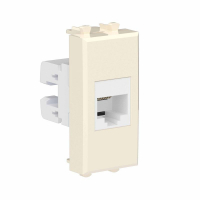 Розетка телефонная 1мод. Avanti "Ванильная дымка" RJ12 без шторок модульная механизм DKC 4405611 ТехноИмпульс