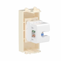 Розетка телефонная 1мод. Avanti "Ванильная дымка" RJ12 без шторок модульная механизм DKC 4405611 ТехноИмпульс