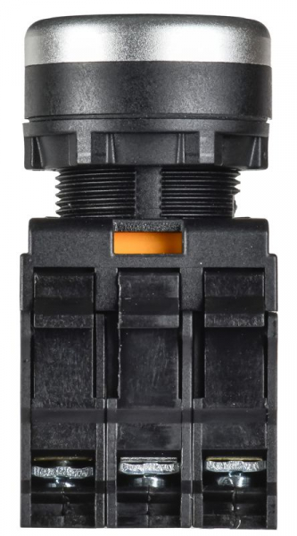 Кнопка d22мм 1НО+1НЗ MASTER с подсветкой красн. IEK MI-BT60-11D-3-12-K04 ТехноИмпульс