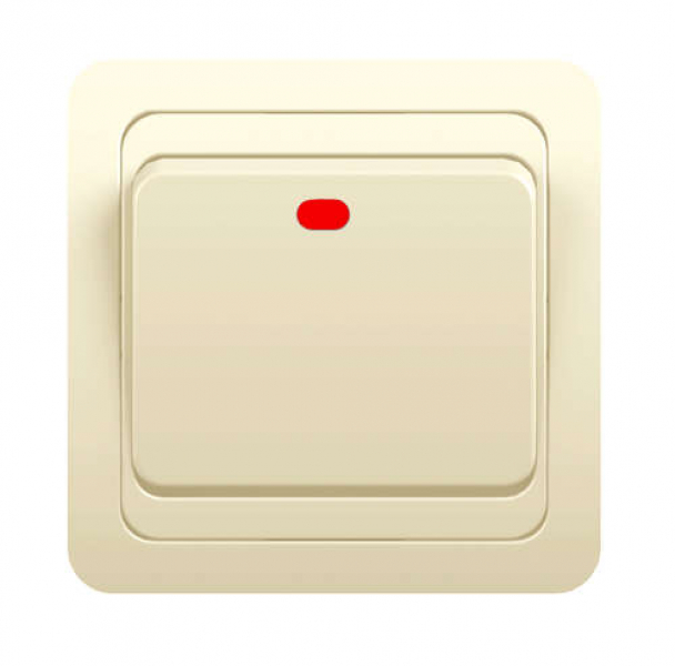 Выключатель 1-кл. СП Classic 10А IP20 с индикацией крем. POWERMAN 1156499 ТехноИмпульс