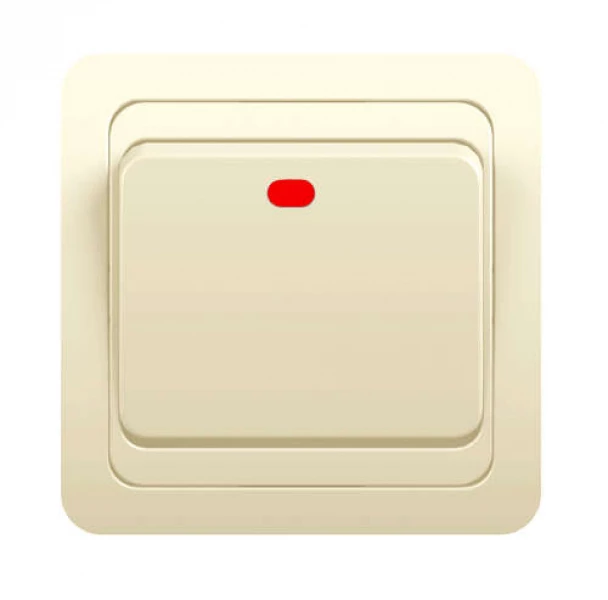 Выключатель 1-кл. СП Classic 10А IP20 с индикацией крем. POWERMAN 1156499 ТехноИмпульс