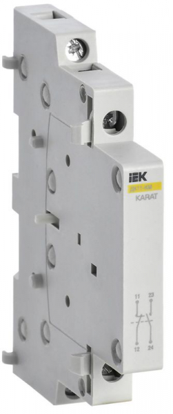 Контакт дополнительный ДК11-КМ 1НО+1НЗ KARAT IEK MKK00D-DK-11 ТехноИмпульс