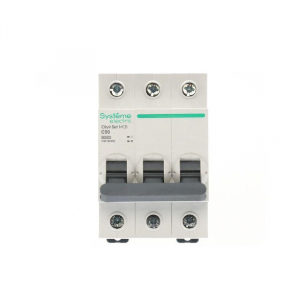 Выключатель автоматический 3п C 50А 6кА 400В City9 Set SE C9F36350 ТехноИмпульс