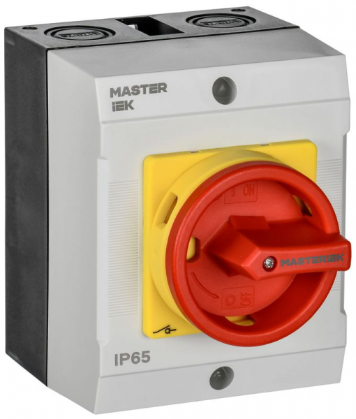 Переключатель кулачковый 40А (сх. 10) в боксе закрытая рукоятка авар. IEK MI-CS22-040-010 ТехноИмпульс