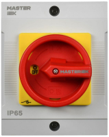 Переключатель кулачковый 40А (сх. 10) в боксе закрытая рукоятка авар. IEK MI-CS22-040-010 ТехноИмпульс