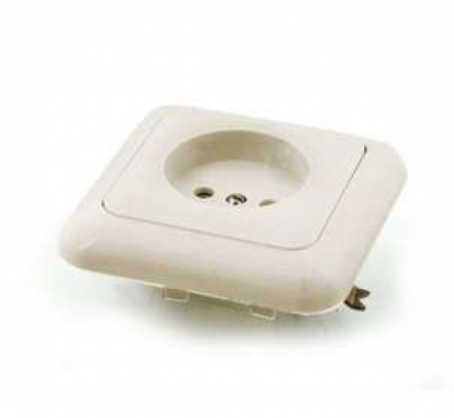 Розетка 1-м СП РС10-005 10А IP20 бел. БЕЛ. ЦЕРКОВЬ РС10-005 ТехноИмпульс