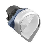 Головка переключателя на 2 положения с фиксацией стандартная ручка алюм. черн. DKC M22S-L2A ТехноИмпульс