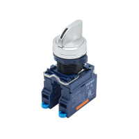 Головка переключателя на 3 положения с фиксацией стандартная ручка алюм. черн. DKC M22S-L3A ТехноИмпульс