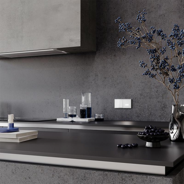 Выключатель 1-кл. СП S70 10А механизм бел. глянцевый Voltum VLS010101 ТехноИмпульс