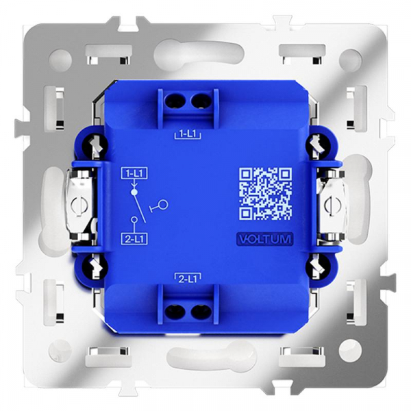 Выключатель 1-кл. СП S70 10А механизм бел. матов. Voltum VLS010102 ТехноИмпульс