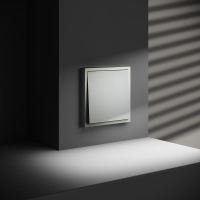 Выключатель 1-кл. СП S70 10А механизм сталь Voltum VLS010105 ТехноИмпульс