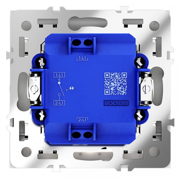 Выключатель 1-кл СП S70 10А с подсветкой механизм бел. матов. Voltum VLS010202 ТехноИмпульс