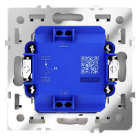Выключатель 1-кл СП S70 10А с подсветкой механизм бел. матов. Voltum VLS010202 ТехноИмпульс