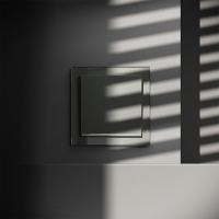 Выключатель 1-кл СП S70 10А с подсветкой механизм титан Voltum VLS010206 ТехноИмпульс