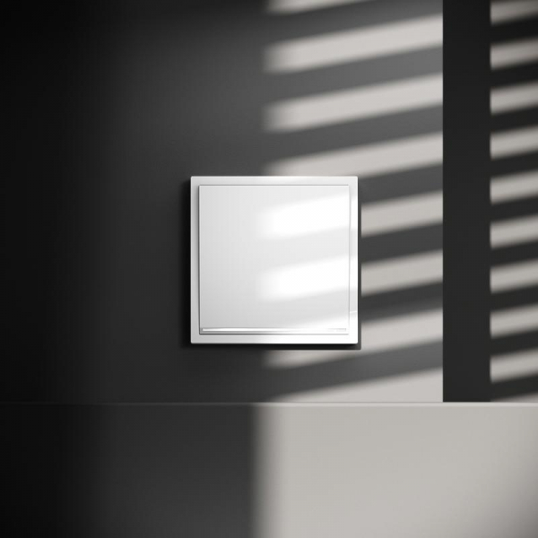 Переключатель проходной 1-кл. СП S70 10А с подсветкой механизм бел. глянцевый Voltum VLS010401 ТехноИмпульс