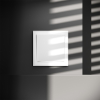 Переключатель проходной 1-кл. СП S70 10А с подсветкой механизм бел. матов. Voltum VLS010402 ТехноИмпульс