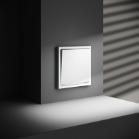 Переключатель проходной 1-кл. СП S70 10А с подсветкой механизм бел. матов. Voltum VLS010402 ТехноИмпульс