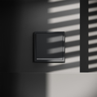 Переключатель проходной 1-кл. СП S70 10А с подсветкой механизм графит Voltum VLS010407 ТехноИмпульс