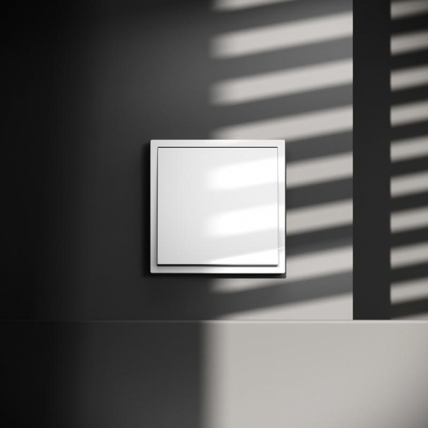 Переключатель перекрестный 1-кл. СП S70 механизм бел. глянцевый Voltum VLS010501 ТехноИмпульс