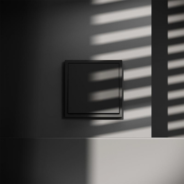 Переключатель перекрестный 1-кл. СП S70 механизм черн. матов. Voltum VLS010508 ТехноИмпульс